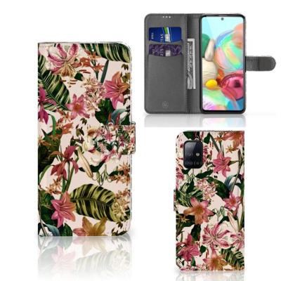 Samsung Galaxy A71 Hoesje Flowers Samsung Galaxy A71 Hoesje Flowers