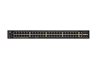 Cisco SG550X-48 Stackable Managed Switch met 48 Gigabit Ethernet-poorten (GbE), 2 x 10G Combo, 2 SFP+, dynamische L3-rouing, beperkte levenslange bescherming (SG550X-48-K9-EU)