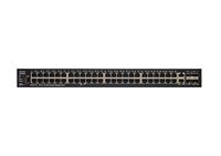 Cisco SG550X-48 Stackable Managed Switch met 48 Gigabit Ethernet-poorten (GbE), 2 x 10G Combo, 2 SFP+, dynamische L3-rouing, beperkte levenslange bescherming (SG550X-48-K9-EU) - thumbnail
