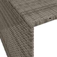 Garage voor robotmaaier 86x90x52/57 cm poly rattan grijs - thumbnail