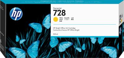 HP Inktcartridge 728 Origineel Geel 300 ml F9K15A 1 stuk(s)