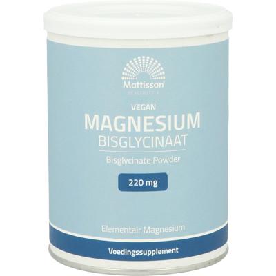 Mattisson HealthStyle Magnesium Bisglycinaat Poeder Mattisson HealthStyle Magnesium Bisglycinaat Poeder