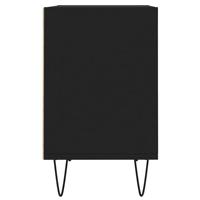 Tv-meubel 69,5x30x50 cm bewerkt hout zwart - thumbnail