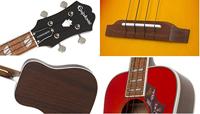 Epiphone Hummingbird Studio Ukulele Tenor Faded Cherry Burst - thumbnail