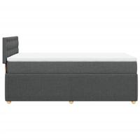 Boxspring met matras stof donkergrijs 80x200 cm - thumbnail