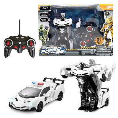 Roboforces RC Transform Politieauto + Licht