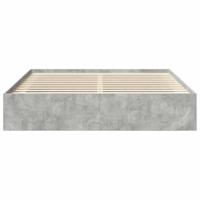 Bedframe betongrijs 180x200 cm Super King Size - thumbnail