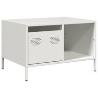 Salontafel 68,5x50x43,5 cm koudgewalst staal wit - thumbnail