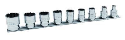 Bahco 3/8" dopsleutelset mm op rail | 7409MB Bahco 3/8" dopsleutelset mm op rail | 7409MB