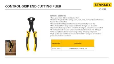 Stanley handgereedschap Dynagrip Kopkniptang 150mm | STHT0-75067 - STHT0-75067