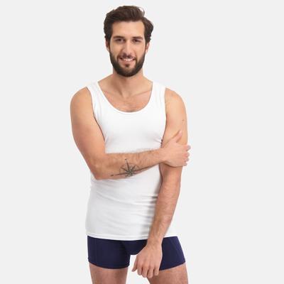 2-pak hemd ronde hals - Stef - Bamboe heren onderhemd - Singlet heren wit en zwart - M - M - M - M - M - M - M - M - M - M - M - M - M -