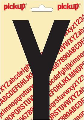 Plakletter Nobel Sticker letter Y zwart Pickup - Pickup