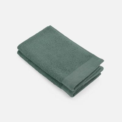 Walra gastendoek soft cotton legergroen 30x50 cm set van 2