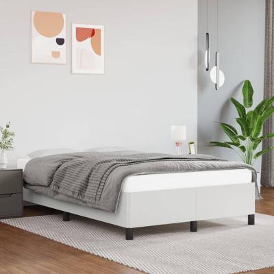Bedframe kunstleer wit 120x200 cm