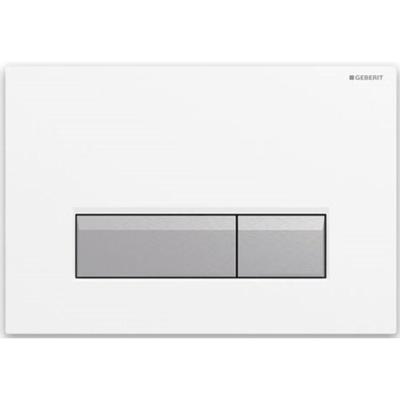 Bedieningsplaat Geberit Sigma 40 Wit Aluminium DuoFresh