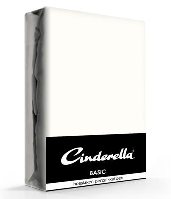 Cinderella hoeslaken basic katoen 180x220 ivory