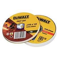 DeWalt Accessoires Blik 10st Doorslijpschijf INOX 115x1x22,2mm in display - DT3506-QZ - thumbnail