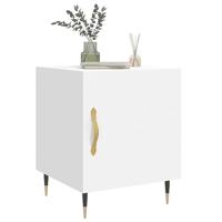 Nachtkastjes 2 st 40x40x50 cm bewerkt hout wit - thumbnail