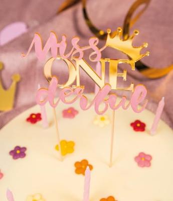Taart Topper Birthday Girl Gold - thumbnail