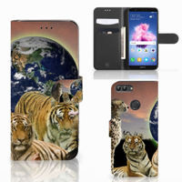 Huawei P Smart Telefoonhoesje met Pasjes Roofdieren - thumbnail