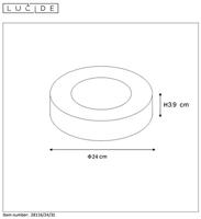 Lucide BRICE-LED - Plafonnière Badkamer - Ø 24 cm - LED Dimb. - 1x15W 3000K - IP44 - Wit - thumbnail