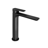 Wastafelmengkraan Sapho Spy 1-hendel Recht Hoog 29.8 cm Mat Zwart - thumbnail
