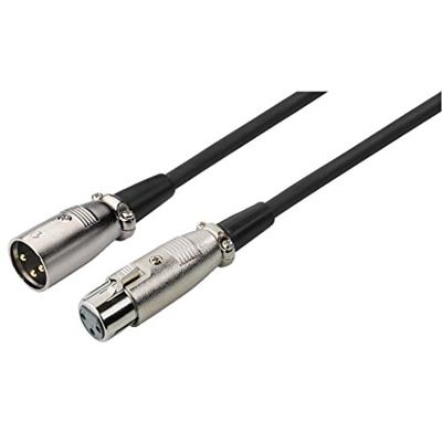 Monacor MEC-190/SW XLR Kabel [1x XLR-stekker - 1x XLR-bus] 2 m Zwart