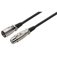 Monacor MEC-190/SW XLR Kabel [1x XLR-stekker - 1x XLR-bus] 2 m Zwart - thumbnail