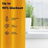 VidaXL Verduisterende gordijnen 2 pcs mosterdgeel 140 x 225 cm fluweel - thumbnail