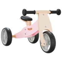 Loopfiets voor kinderen 2-in-1 roze - thumbnail