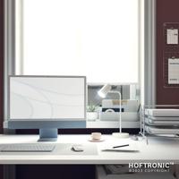 Riga - LED Tafellamp - 4 Watt 345 Lumen - 6500K Daglicht wit- Kantelbaar en Draaibaar - Ingebouwde snoerdimmer - Bureaulamp - GU10 - IP20 voor binnen - Wit - thumbnail