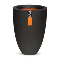Capi Vaas Elegant Laag 36x47 cm - Zwart - thumbnail