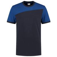 Tricorp 102006 T-shirt bicolor Naden - marine blauw/koningsblauw - maat XXL - thumbnail