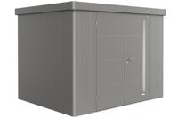 Biohort Neo 2C metalen tuinhuis kwartsgrijs 292x236 cm met dubbele deur- Plat dak- Metaal- Biohort - thumbnail
