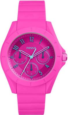 Horlogeband (Band + Kastcombinatie) Fossil ES4065 Silicoon Roze 18mm Horlogeband (Band + Kastcombinatie) Fossil ES4065 Silicoon Roze 18mm
