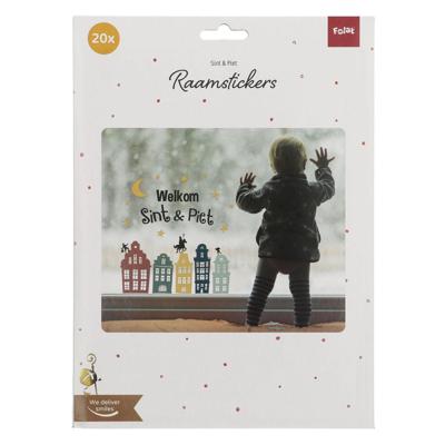 Welkom Sint & Piet Raamstickers (20st)