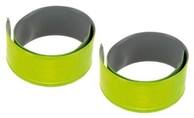 Messingschlager M-wave reflector snapwrap armen en benen geel (2st)