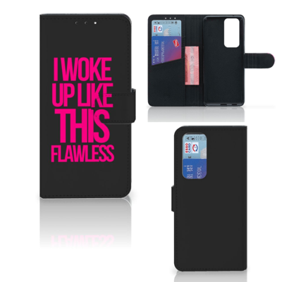 OPPO Find X3 Neo 5G Hoesje met naam Woke Up - Origineel Cadeau Zelf Maken