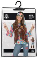Hippie Kostuum Vrouw Peace Lotus - thumbnail