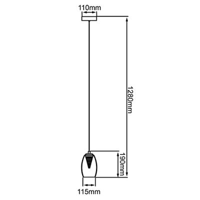 Brilliant Led hanglampMetropolis Ø 11,5cm - G60770/93