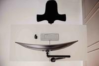 BakkerElkhuizen BE Flexible Single 88,9 cm (35 ) Zwart Bureau - thumbnail