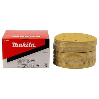 Makita Accessoires Schuurschijf yellow Diameter 150mm Korrel 80 - B-39322