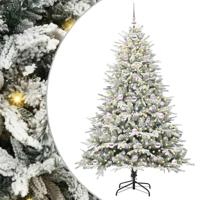 VidaXL Artificial pre-lit kerstboom met ballenset groen 180 cm - thumbnail