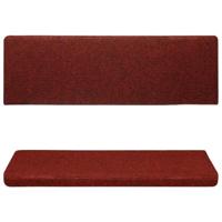 Trapmatten 15 st 65x21x4 cm naaldvilt rood - thumbnail