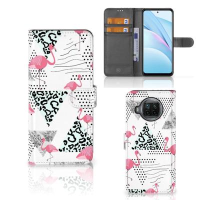 Xiaomi Mi 10T Lite | Telefoonhoesje | Met pasjeshouder | Flamingo Triangle