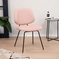 Eleonora Eetkamerstoel 'Lynn' kleur Roze Fletcher - thumbnail