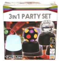 Basic 3in1 disco party set - thumbnail