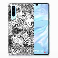 Silicone Back Case Huawei P30 Skulls Angel - thumbnail