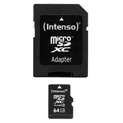 Intenso High Performance microSDXC-kaart 64 GB Class 10 Incl. SD-adapter