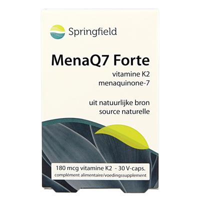 Springfield MenaQ7 Forte vitamine K2 180 mcg 30 Vegetarische capsules